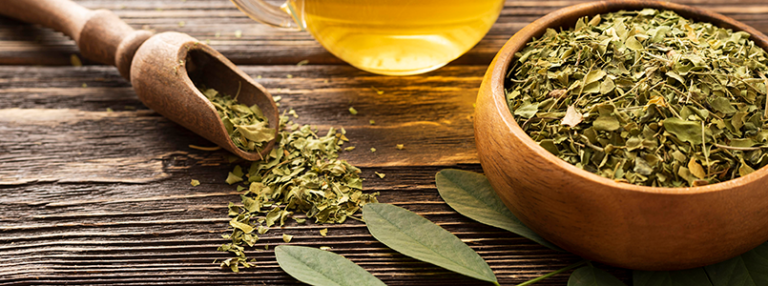 Liście yerba mate i susz