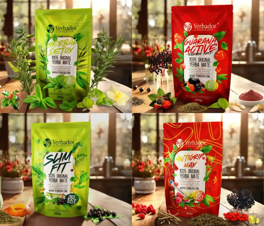 Yerba Mate Yerbador - natura paket 3 + 1