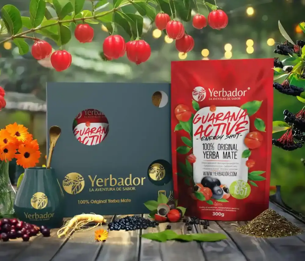 Yerbador Starterset – Bombilla + Matero + Yerba Mate ULTRA ENERGIE – GUARANA