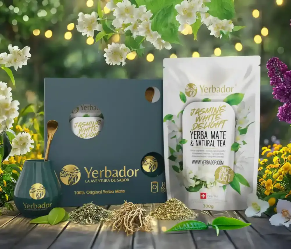 Geschenkset Yerbador  JASMINE AND WHITE DLIGHT -  Yerba Mate + Weißer Tee
