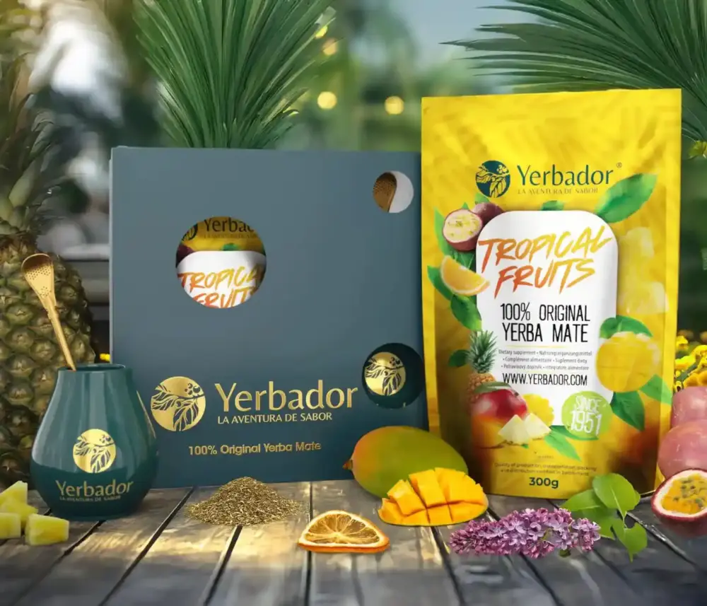 Geschenkset Yerbador  -  TROPISCHE FRÜCHTE